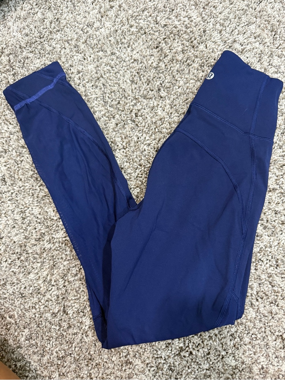 blue Lululemon All the Right Places high-rise leggings